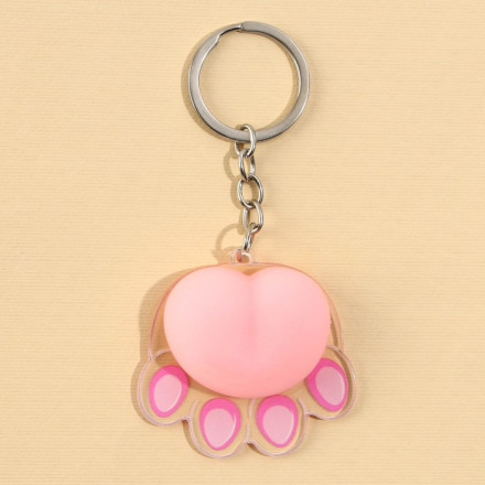 Брелок мялка для ключей «Лапка» 4.6 х 7 см