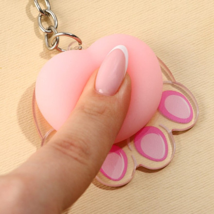 Брелок мялка для ключей «Лапка» 4.6 х 7 см