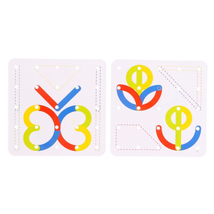 Геоборд с деталями «Буквы и цифры»