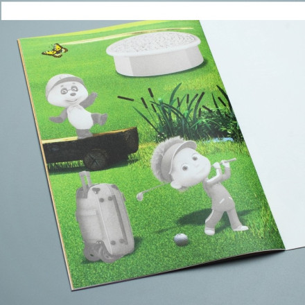 Книга с аппликациями, 20 стр., А5, Маша и Медведь