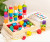 Деревянный набор для сортировки, нанизывания и шнуровки с геометрическими фигурами