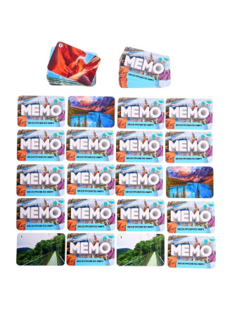 Мемо «Экскурсия по миру. Чудеса природы», 50 карточек, 2 игрока, 5+