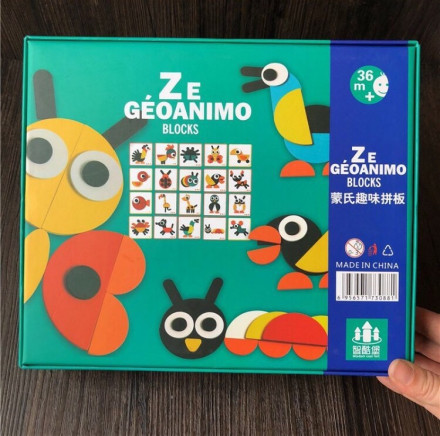 Геометрический конструктор «Животные по карточкам» (Geo Animo)