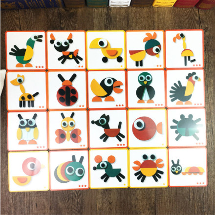 Геометрический конструктор «Животные по карточкам» (Geo Animo)