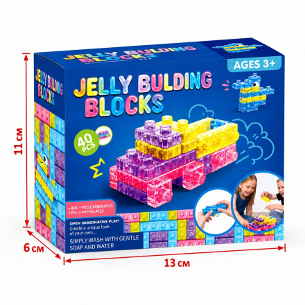 Гибкий конструктор Jelly Building Blocks, 40 деталей