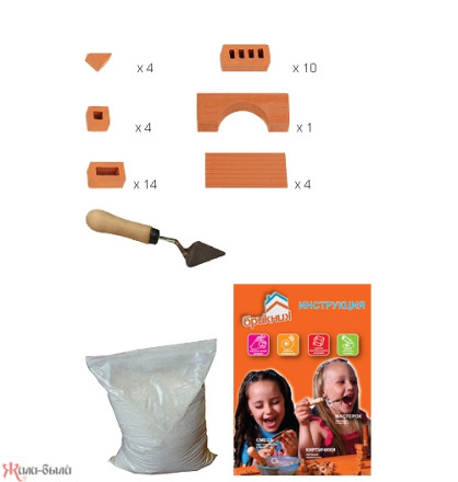 Конструктор керамический для детского творчества «Изба»