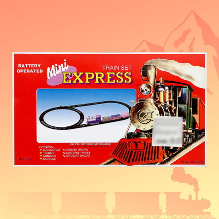 Железная дорога «Скорый поезд», работает от батареек