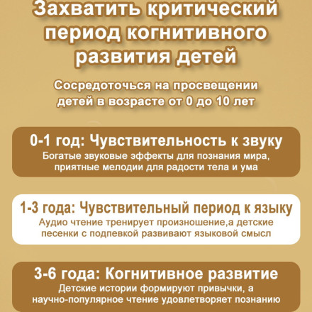 Детский обучающий граммофон  с карточками
