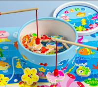 Игровой набор "Весёлая рыбалка" — развивающая магнитная игрушка+ пазл