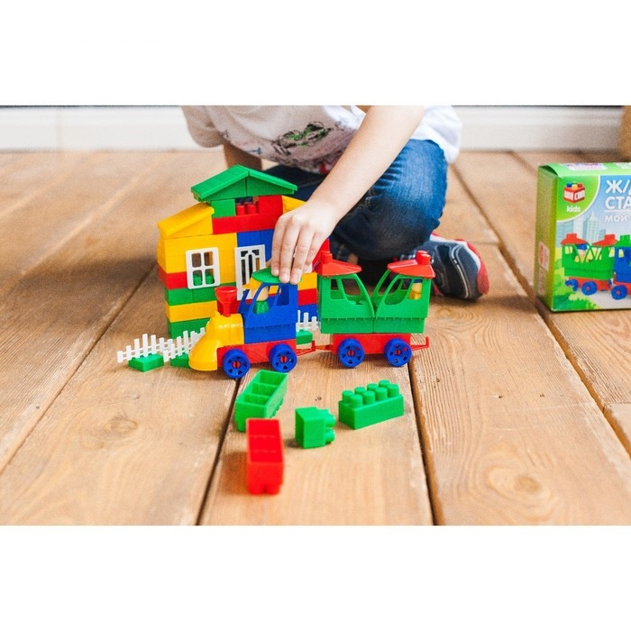 Конструктор «Мой Город ЖД станция», 68 деталей