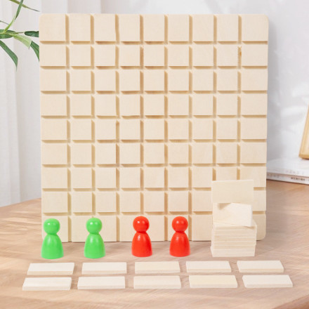 Деревянная настольная игра «Лабиринт со стенками» (аналог Quoridor)