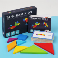 Танграм TANGRAM KIDS — набор геометрических фигур с карточками заданий