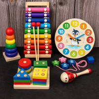 Развивающий набор деревянных игрушек «Радужный оркестр и счёт»