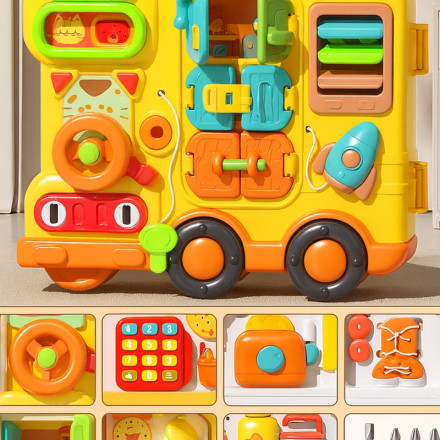 Развивающая игрушка-чемодан «Бизи-автобус»