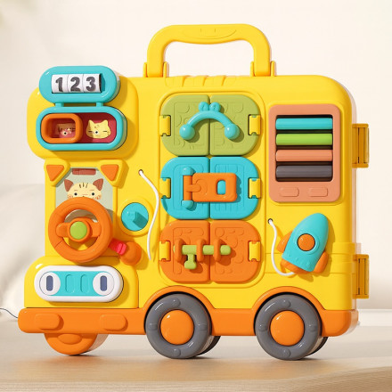 Развивающая игрушка-чемодан «Бизи-автобус»