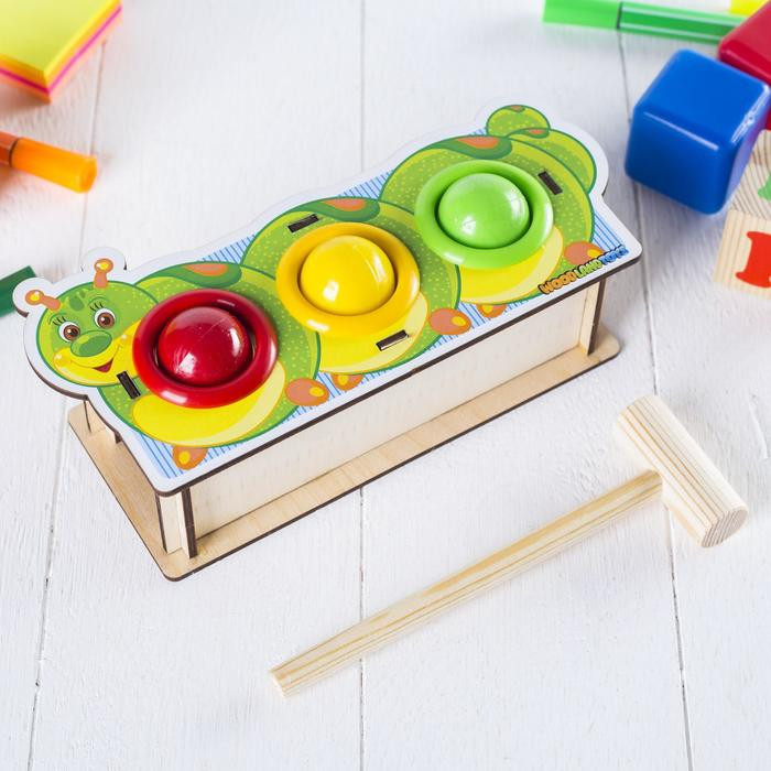 Стучалка-сортер «Гусеница»