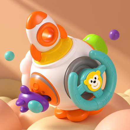 Игрушка-бизиборд "Лунный космолет с львенком"