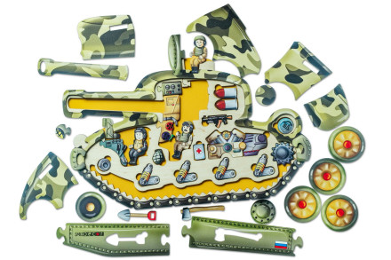 Пазл "Боевой танк"