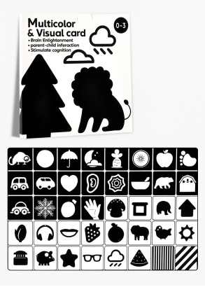 Набор обучающих карточек "Multicolor & Visual Card" для малышей (3-6 месяцев)