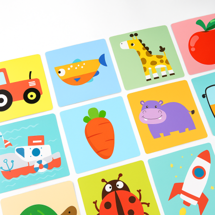 Обучающие карточки "Multicolor & Visual Card" для развития восприятия цвета (6–12 месяцев, 20 цветных карт)