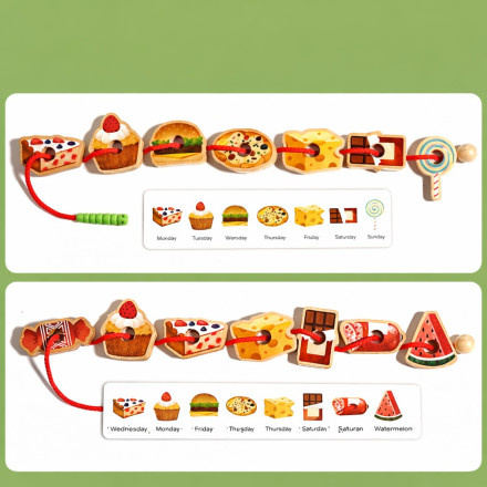 Шнуровка «Голодная гусеница»