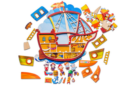 Пазл "Пиратский корабль"