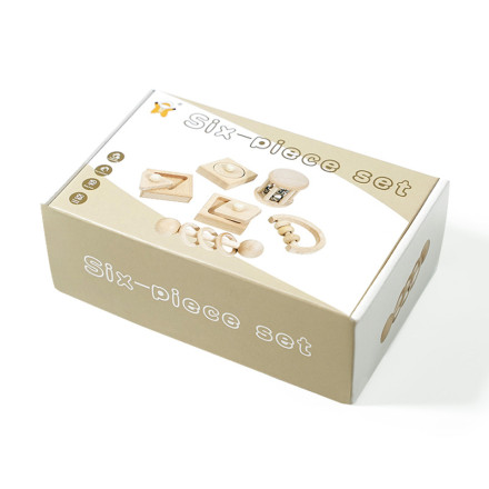 Деревянный набор Montessori «Сенсорные формы» (6 предметов)