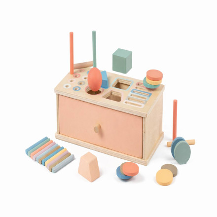 Развивающая деревянная коробка Montessori «3-в-1»