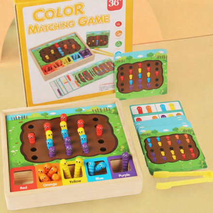 Деревянная развивающая игра Color Matching Game (Сортировка по цветам)