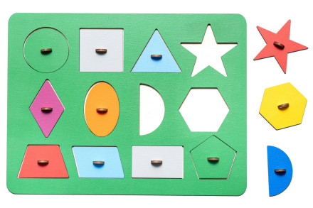 Рамки-вкладыши М.Монтессори "Геометрия"