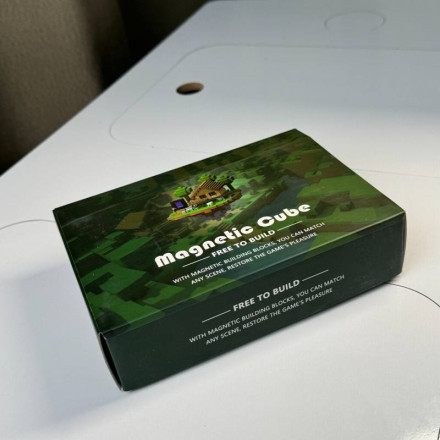 Магнитный конструктор «Magnetic Cube» (пиксельный мир) 48 кубиков + 2 фигурки.