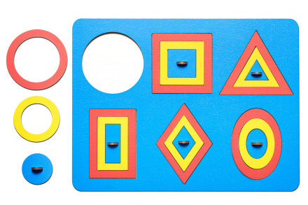 Рамки-вкладыши М.Монтессори "Паутинки"