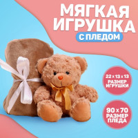 Мягкая игрушка с пледом «Мишутка»