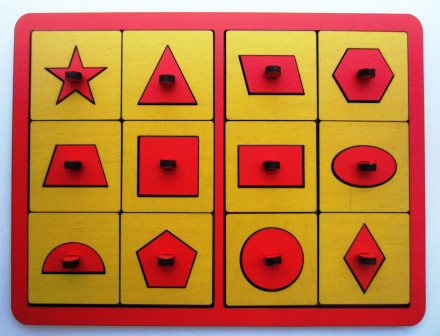 Рамки-вкладыши М.Монтессори "Трафареты"