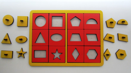 Рамки-вкладыши М.Монтессори "Трафареты"
