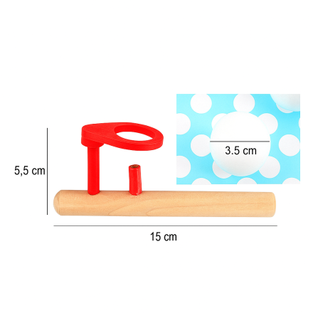 Игрушка Монтессори «Летающий шар» (воздушная трубка)