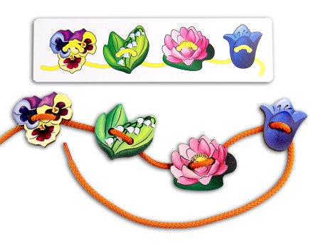 Шнуровка "Цветы" (планшет)