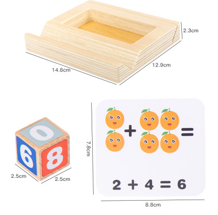 Обучающая игра «Математический набор с карточками и кубиками» 