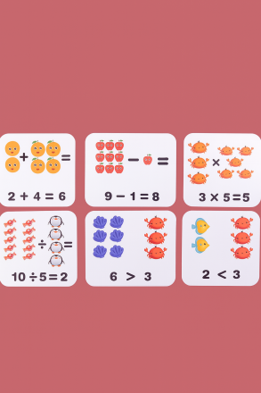 Обучающая игра «Математический набор с карточками и кубиками» 