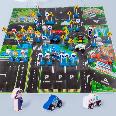 Развивающий игровой набор «Город и дорожные знаки»