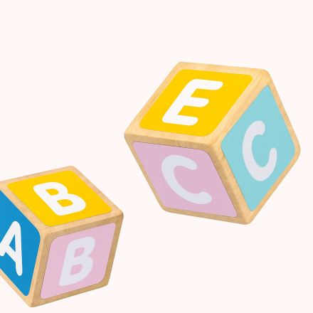 Обучающая игра «Слова и буквы» — деревянные кубики с карточками