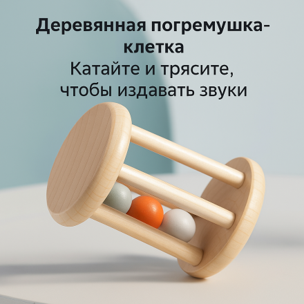 Деревянный музыкальный набор игрушек (5 предметов) Монтессори.