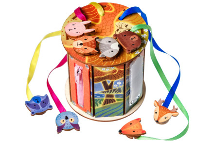 Игра по системе Монтессори Бизиборд "Сказочный лес"