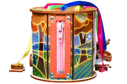 Игра по системе Монтессори Бизиборд "Сказочный лес"