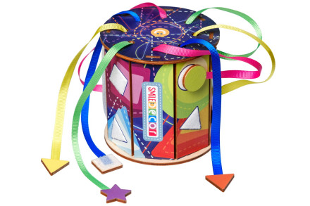 Игра по системе Монтессори Бизиборд "Фигуры"