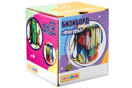 Игра по системе Монтессори Бизиборд "Фигуры"