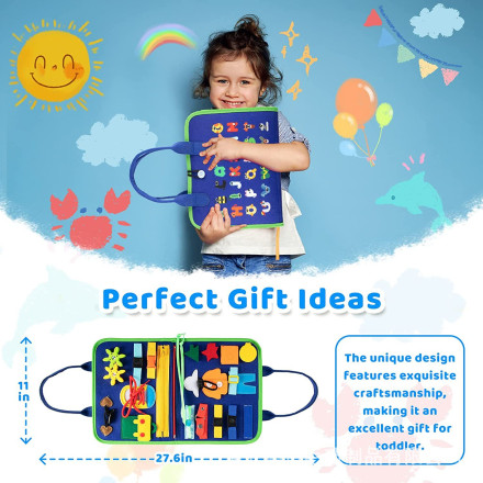 Развивающая книжка-бизи-борд «Обучение и игра»