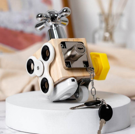 Бизиборд бизикубик куб мини дерево деревянная развивающая игрушка